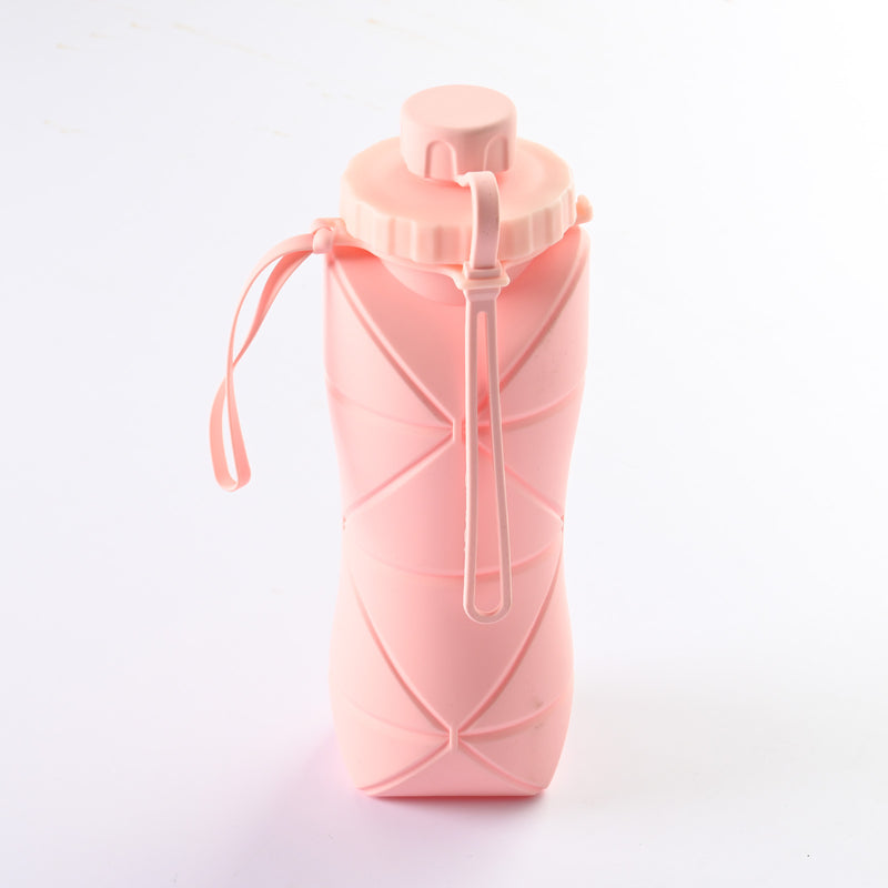 Foldable silicone water bottle