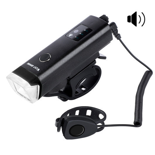 Bicycle headlight with sensor light