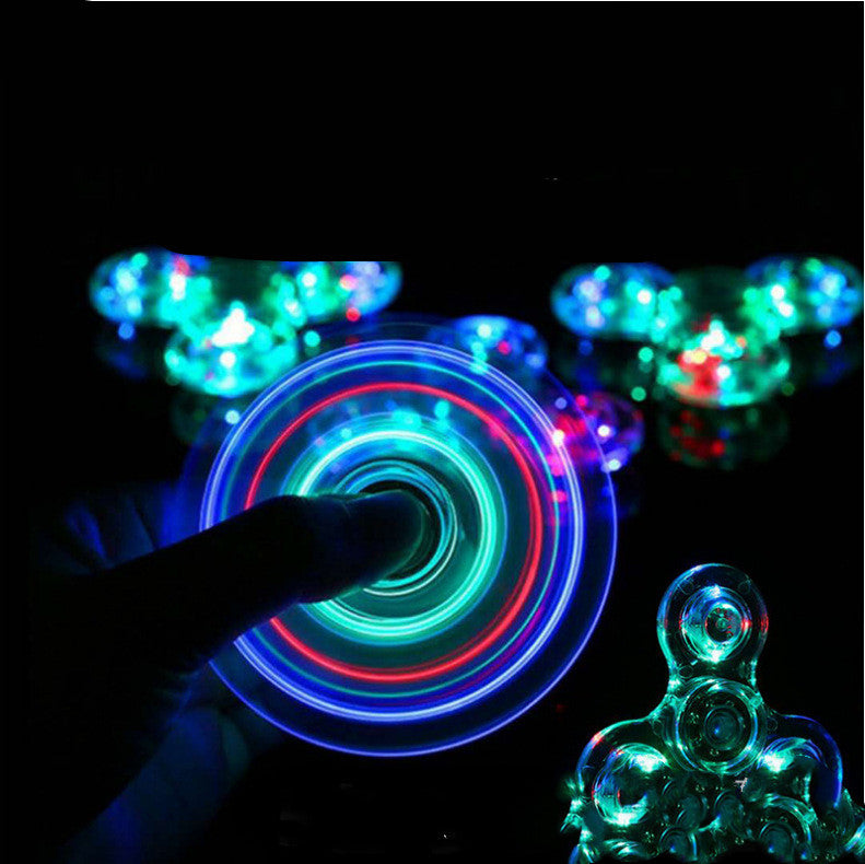 Fidget Spinner à lumière LED qui brille dans le noir