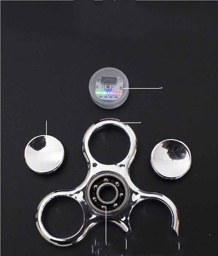 Fidget Spinner à lumière LED qui brille dans le noir