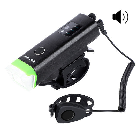 Bicycle headlight with sensor light