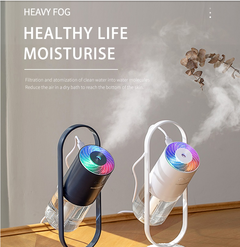 Magical humidifier with light effects