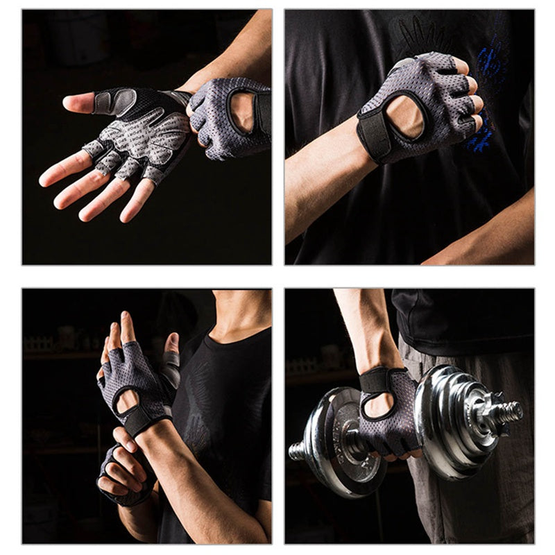 Half finger fitness glove