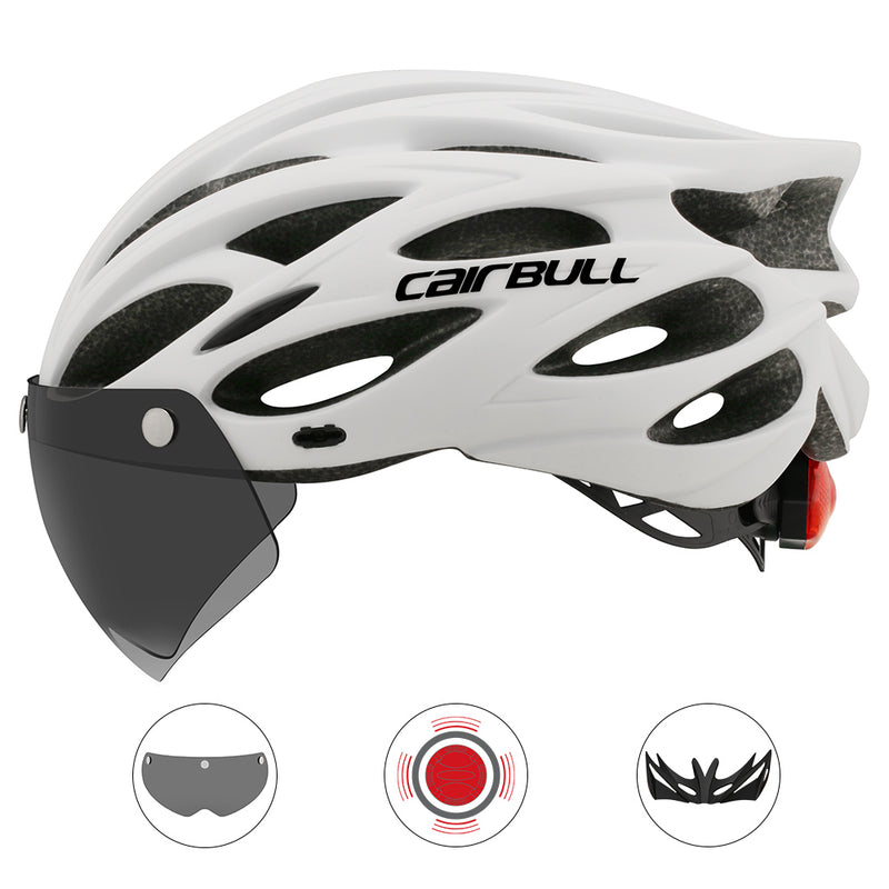 Bicycle helmet with removable visor