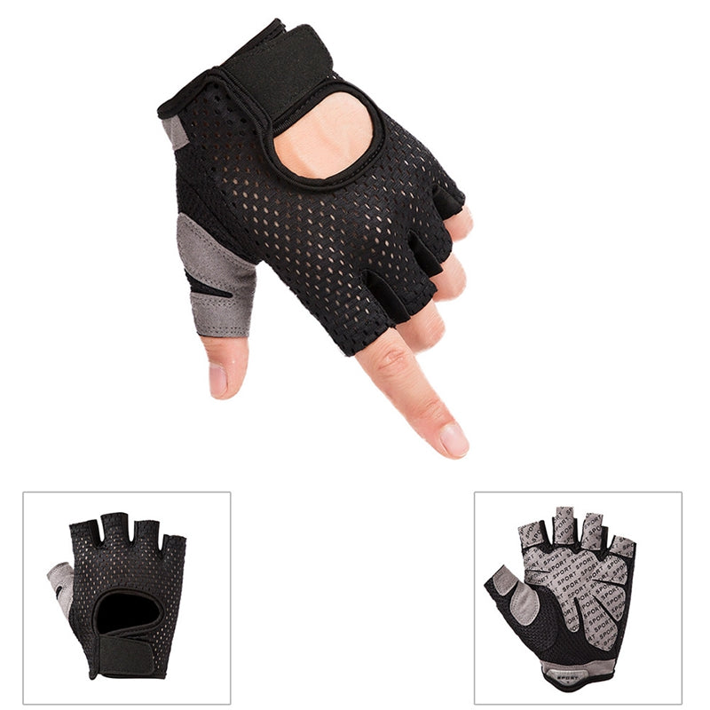 Half finger fitness glove