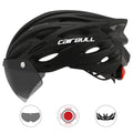 Bicycle helmet with removable visor