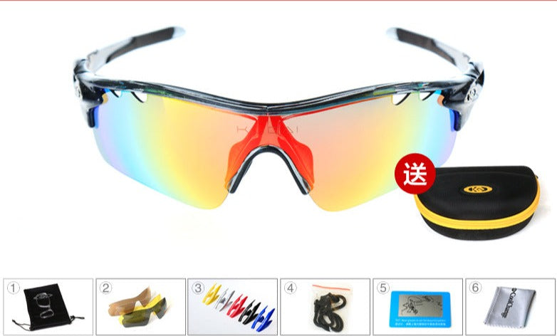 Cool change sports glasses with wind protection for women and men