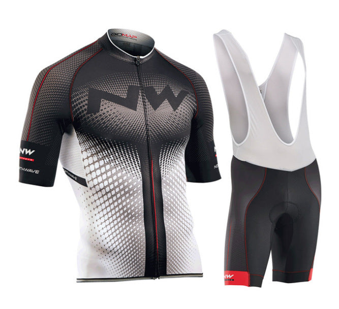 Cycling suit, cycling short-sleeved overalls