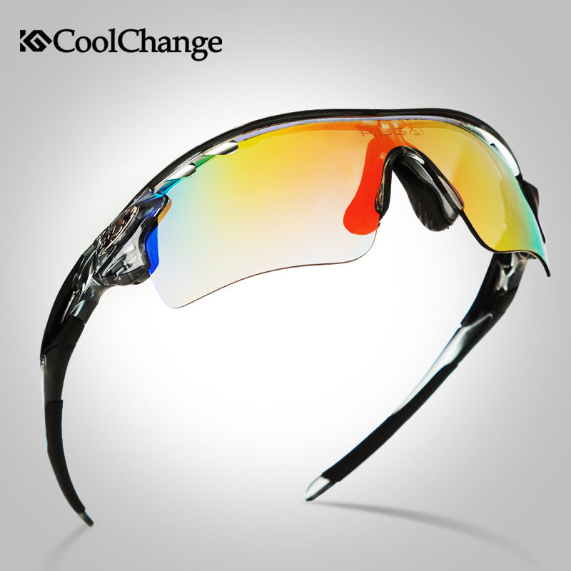 Cool change sports glasses with wind protection for women and men