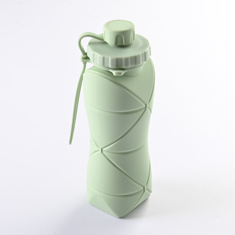 Foldable silicone water bottle