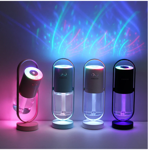 Magical humidifier with light effects