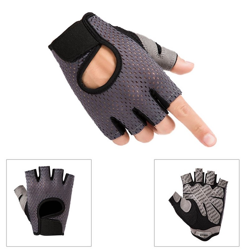 Half finger fitness glove